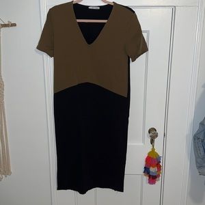 Zara two tone midi dress